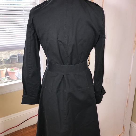 Theory trench coat belted black s - Picture 7 of 7